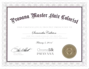 8 Color Certification- Pravana